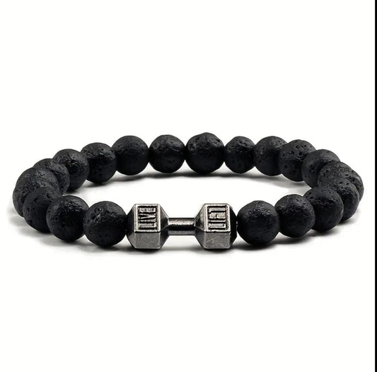 Dumbell Stone Wristband (Unisex)