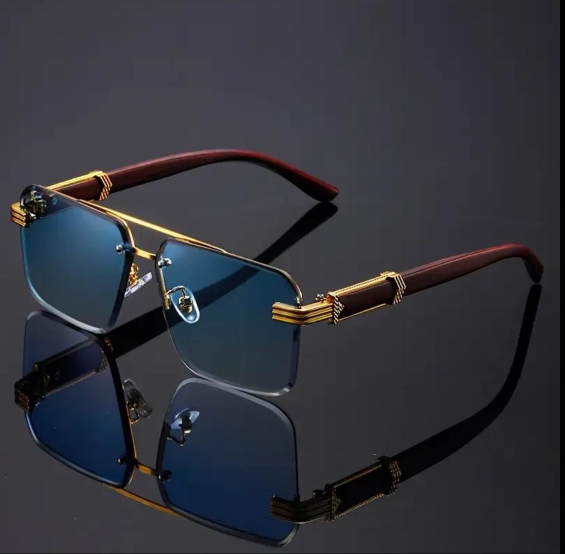 Frameless fashion glasses