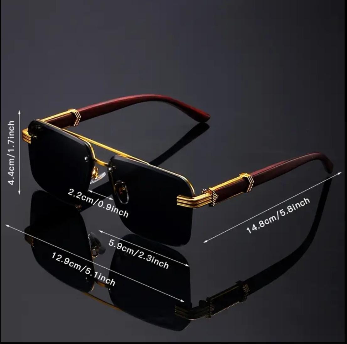 Frameless fashion glasses