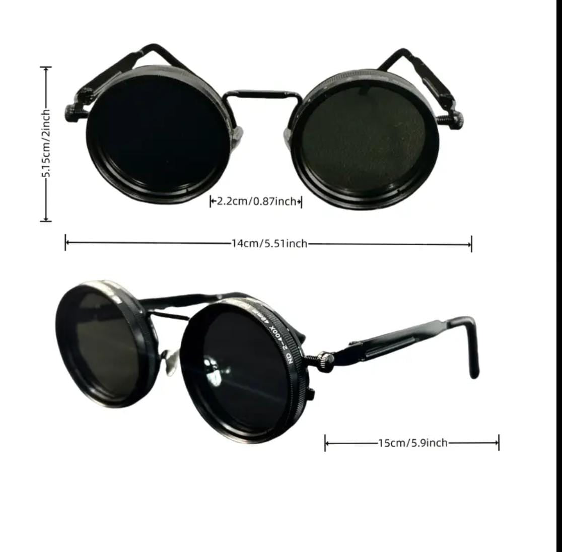 Adjustable fashion glasses