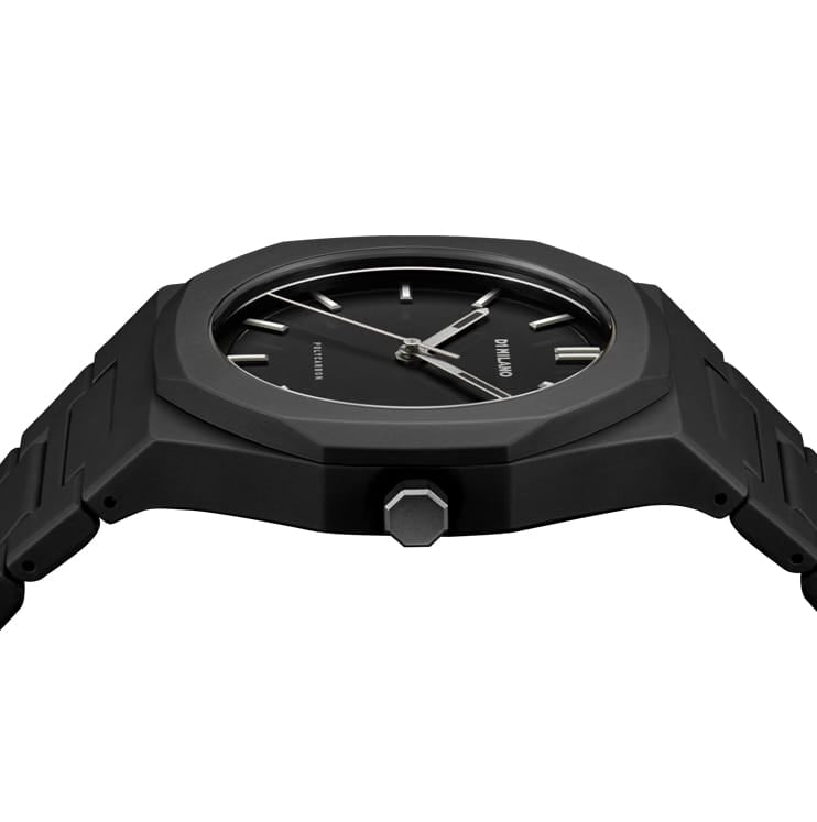 Matte-black Roman Watch