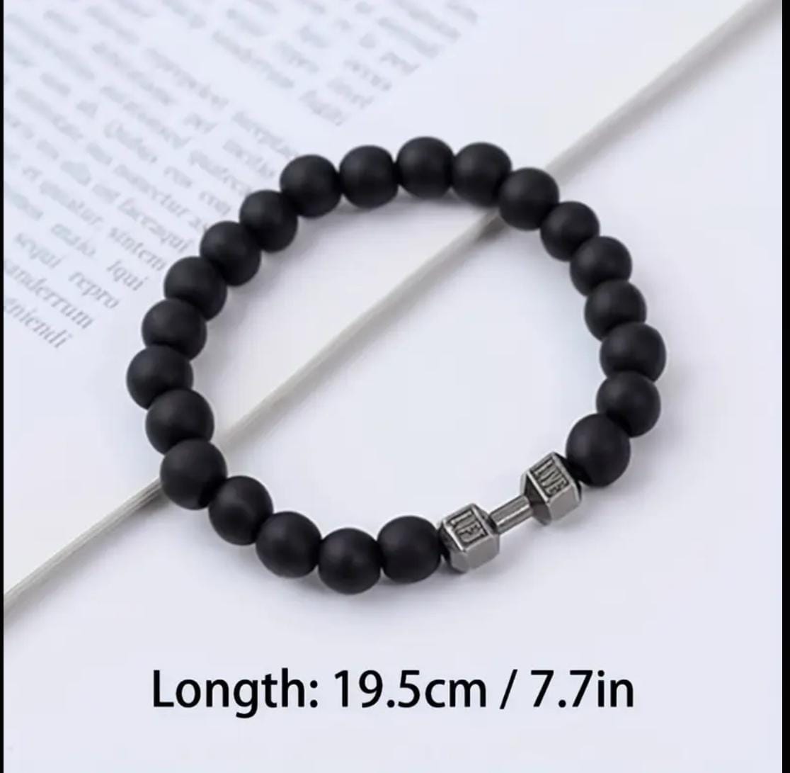 Dumbell Stone Wristband (Unisex)