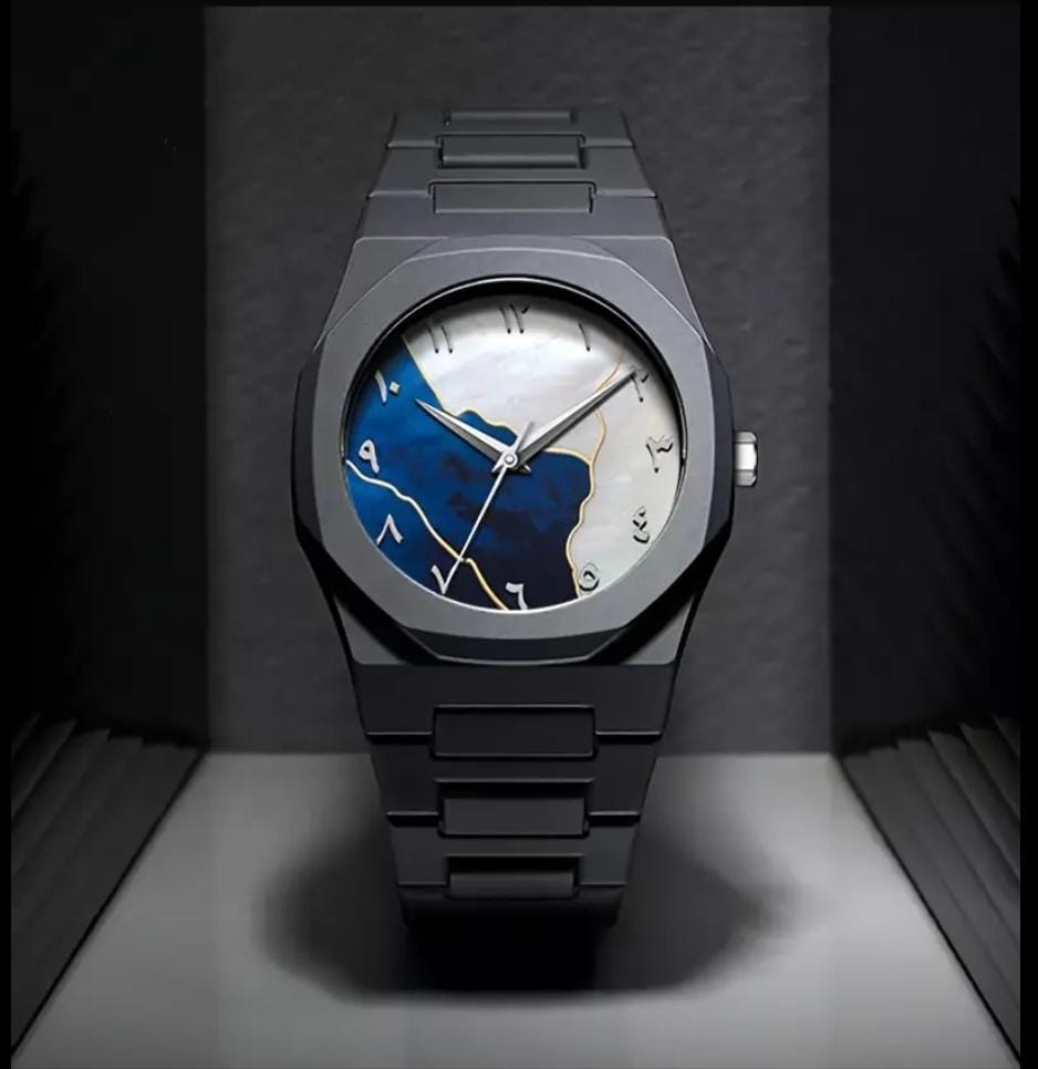 Black acrylic watch