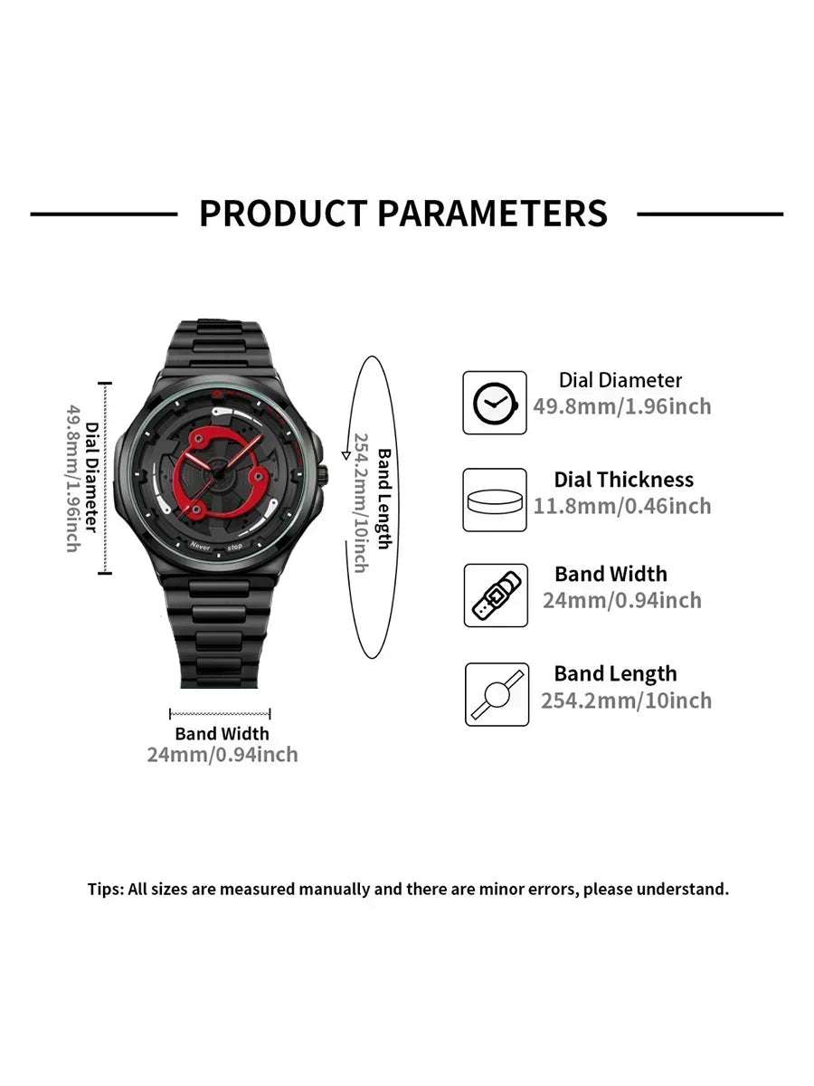 NS Rotatable Sasuke-Inspired Watch