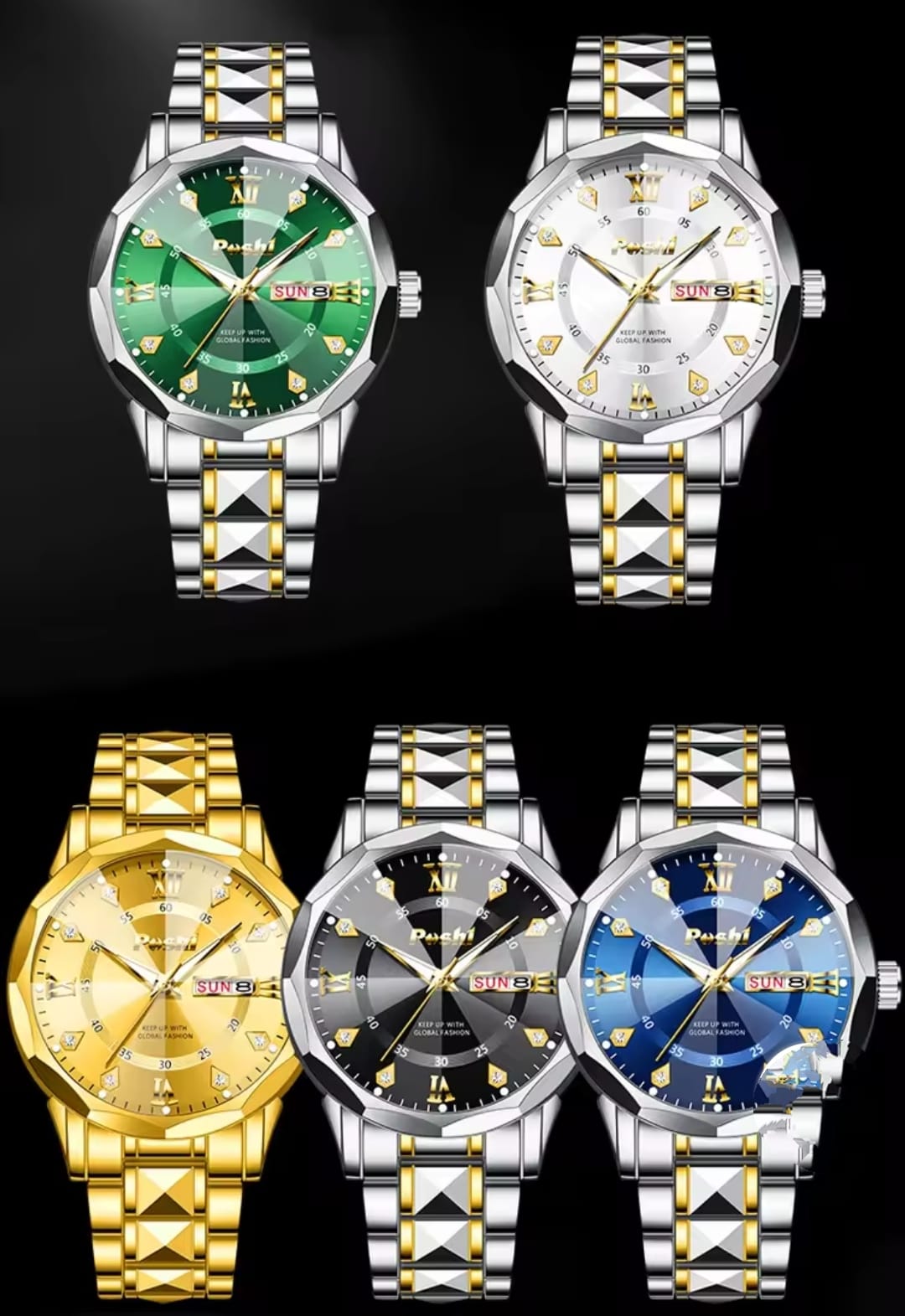 Poshi Fashion Luxury Watch