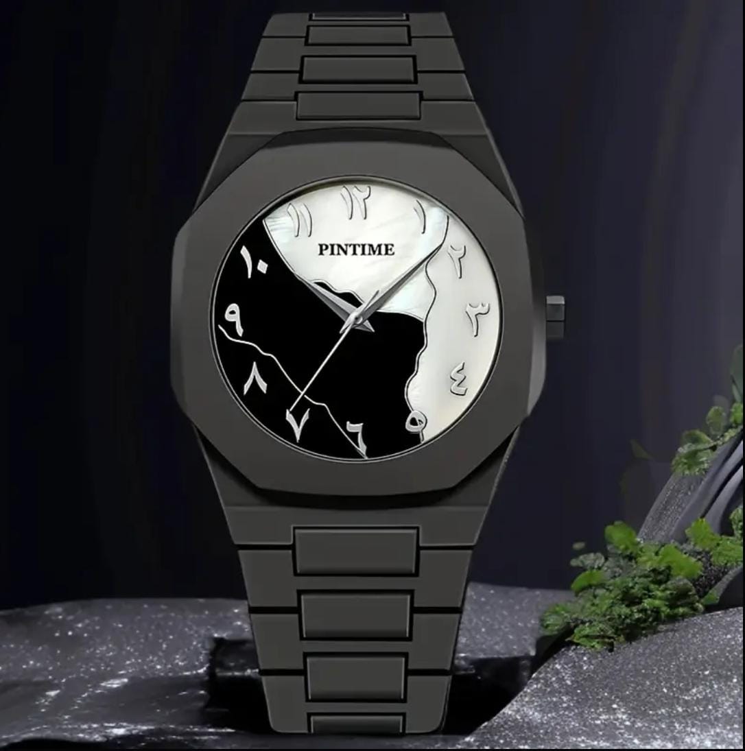 Black acrylic watch