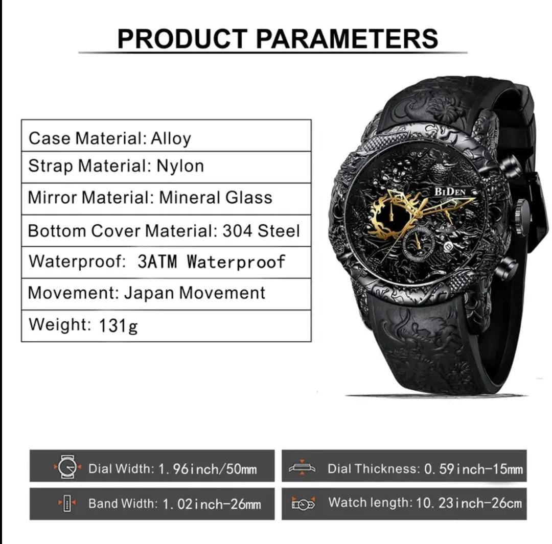 Dragon Chronograph Watch 🐉