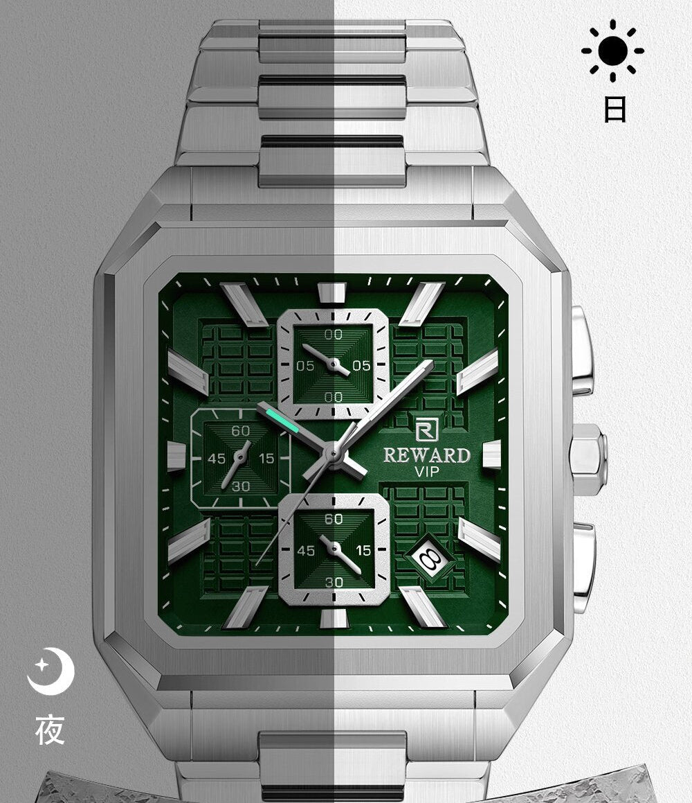 Reward Three Eyes Square Watch