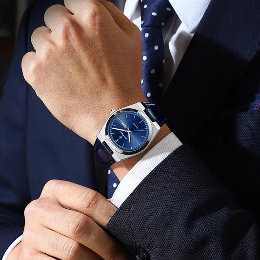 Tissot leather strap watch