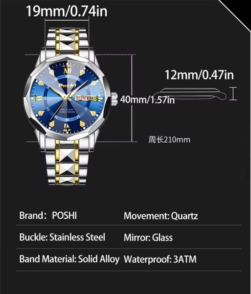 Poshi Fashion Luxury Watch