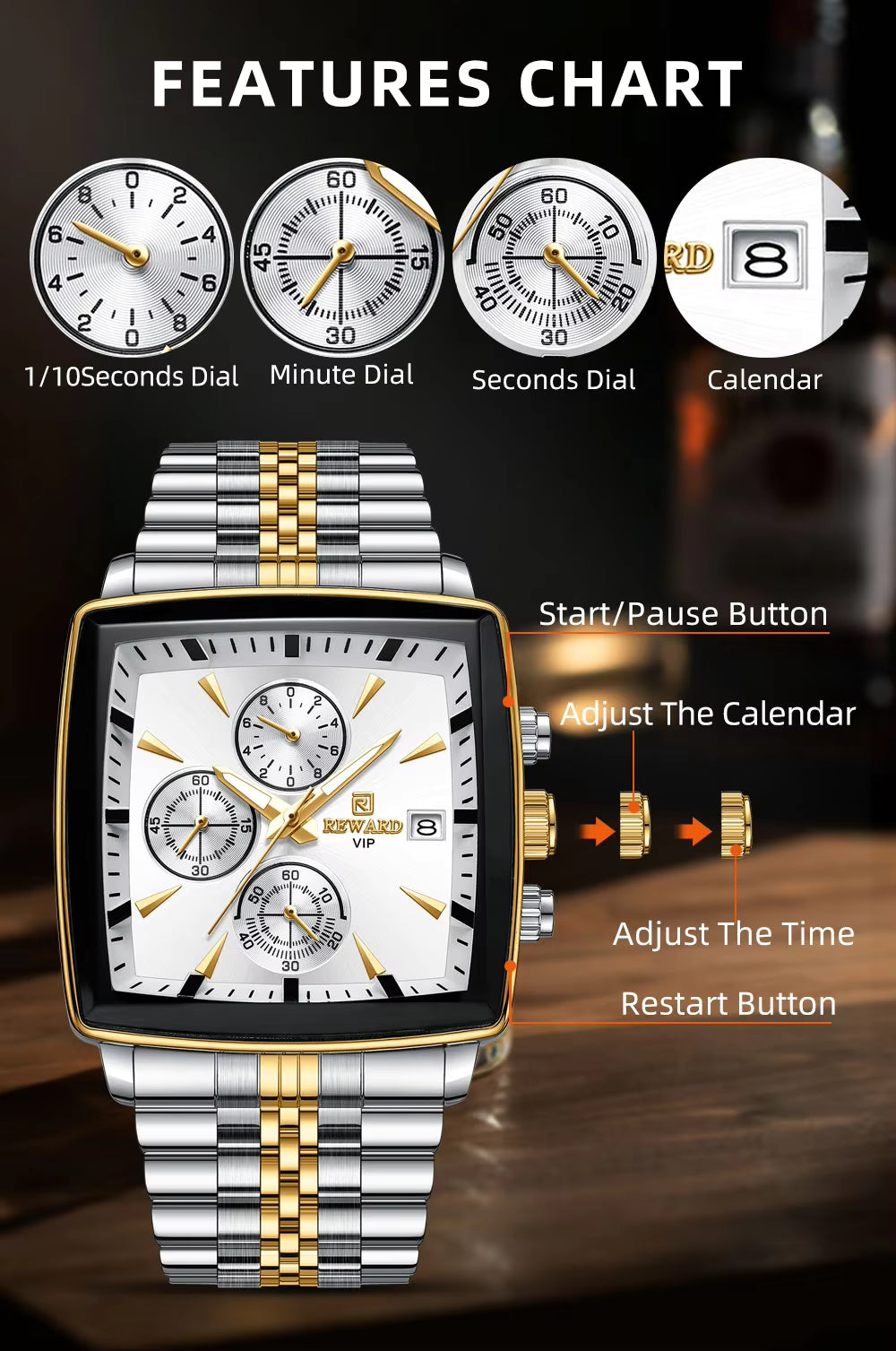 Reward Kastwave Chronograph Watch