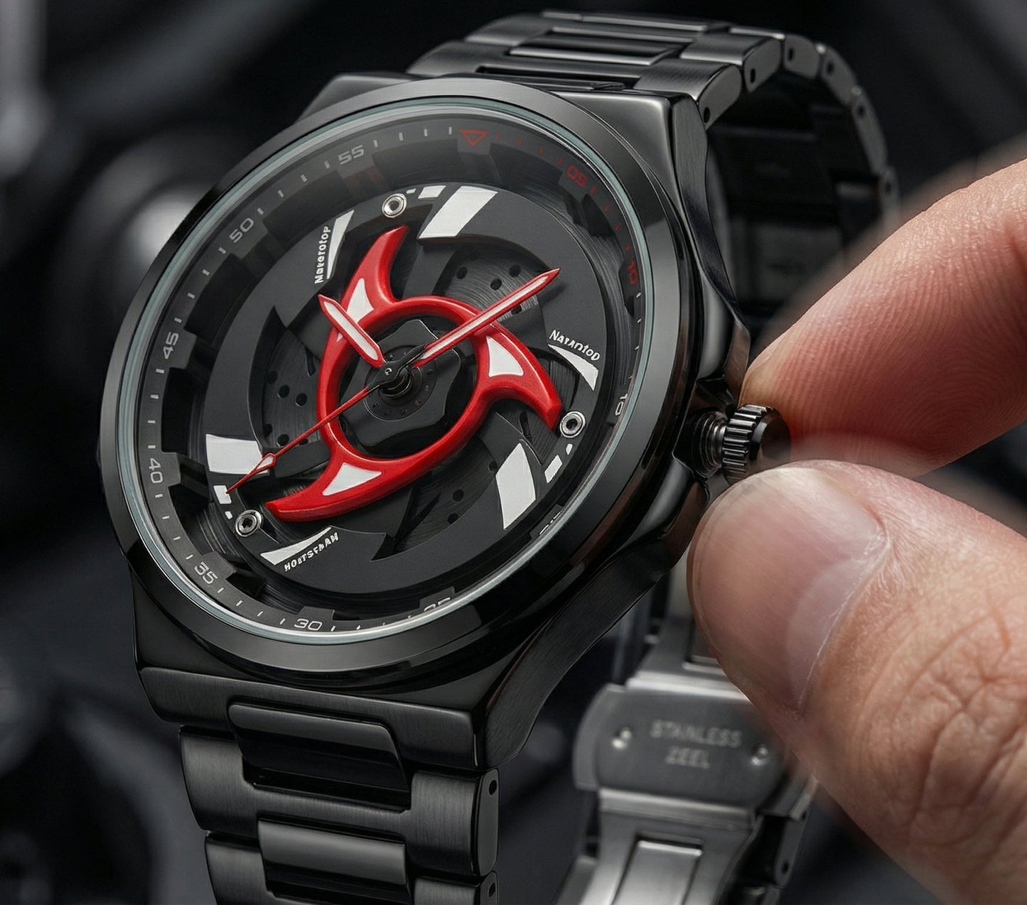NS Rotatable Itachi-Inspired Watch