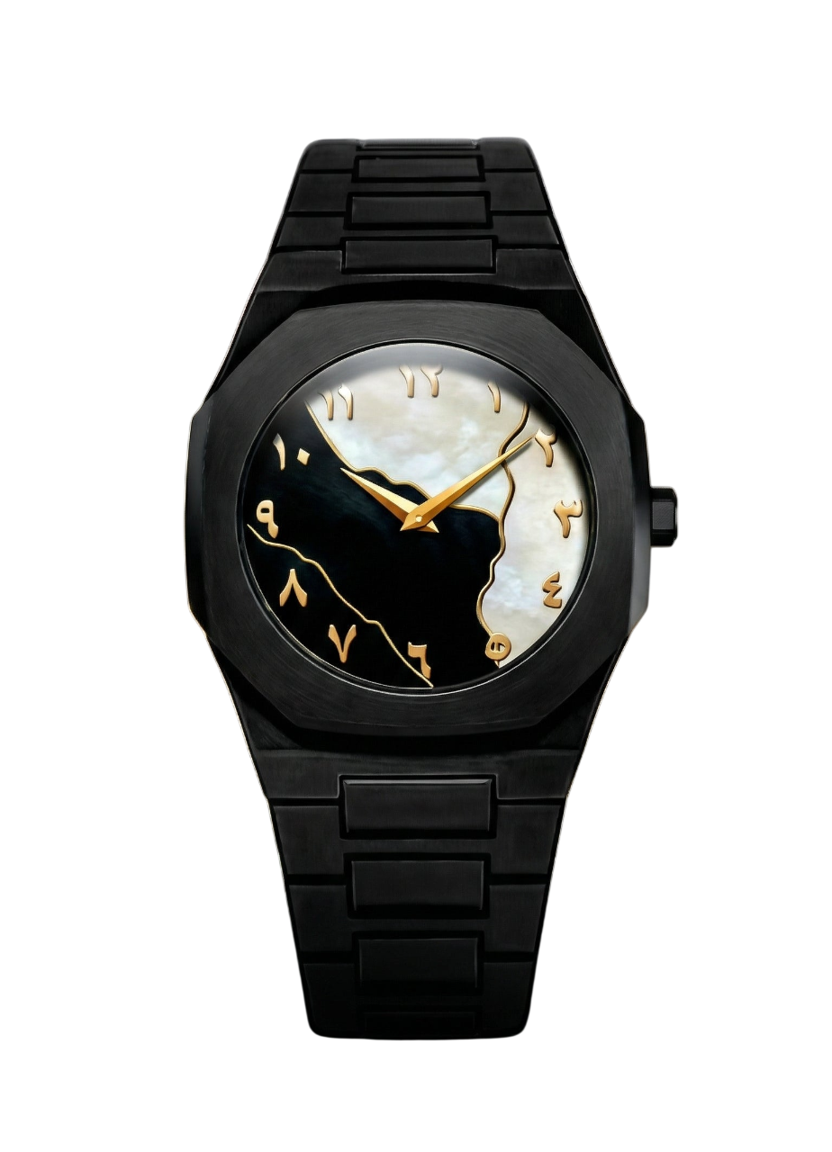 Black acrylic watch