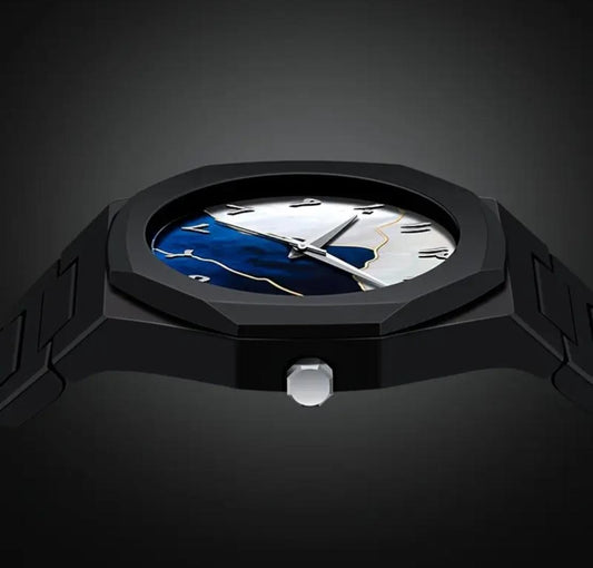Black acrylic watch
