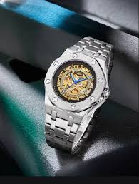Longlux Skeleton Mechanical Watch