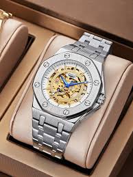 Longlux Skeleton Mechanical Watch