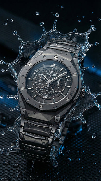 Hublot Semi-Auto Diamond Cut Watch