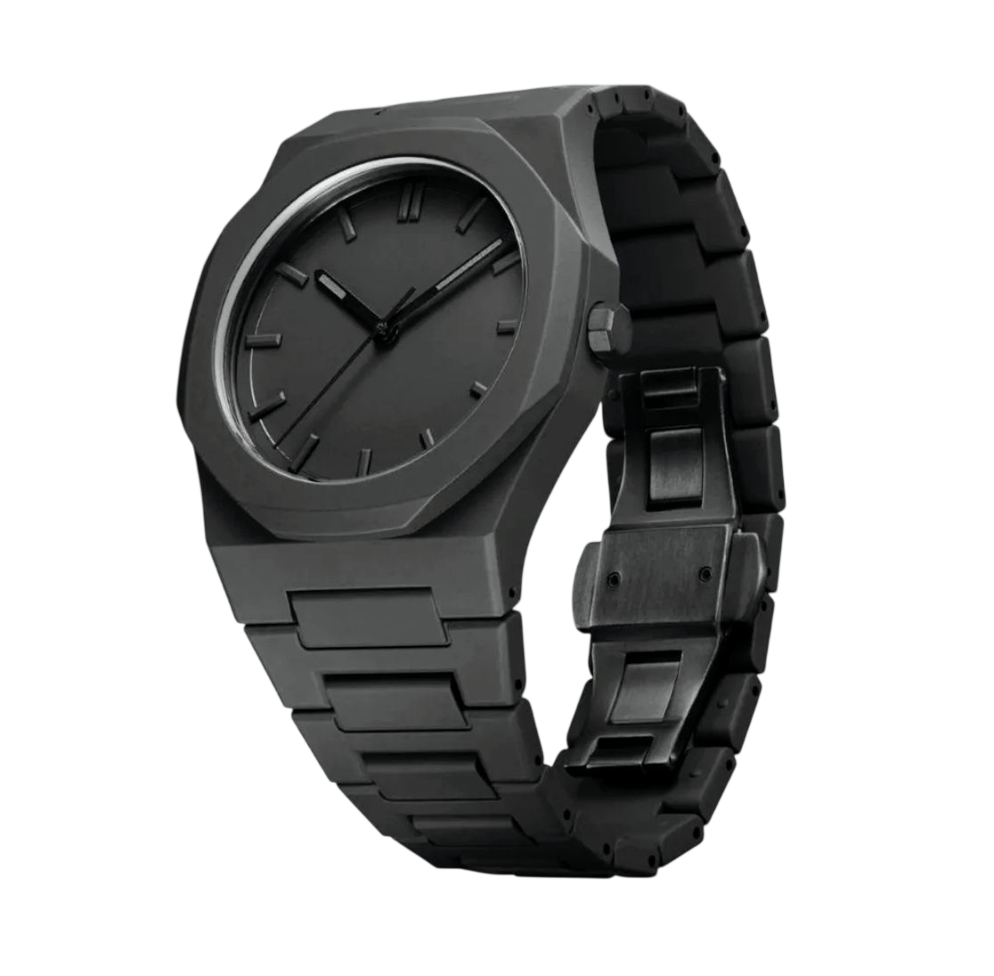 Matte-black Roman Watch